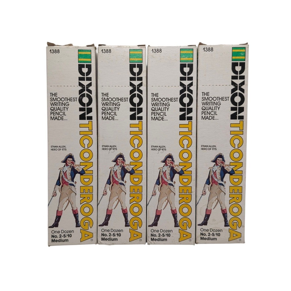 Vintage Dixon Ticonderoga Pencils 1388 Medium Lot Of 47 New